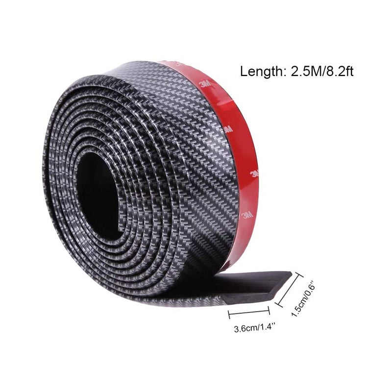 Youngine Universal Front Bumper Spoiler, 2.5M/8.2ft Front Bumper Lip Strip Splitter Spoiler for Cars Trucks SUVs - Image 2